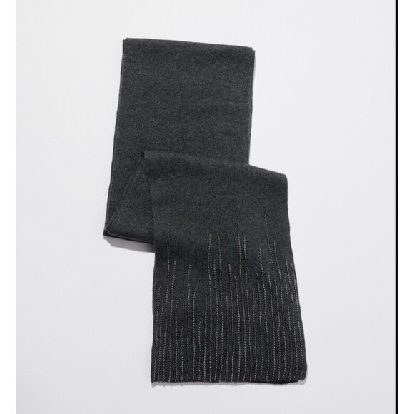 CHICOS Cashmere Blend Beaded Embellished‎ Scarf NWT - Picture 1 of 7